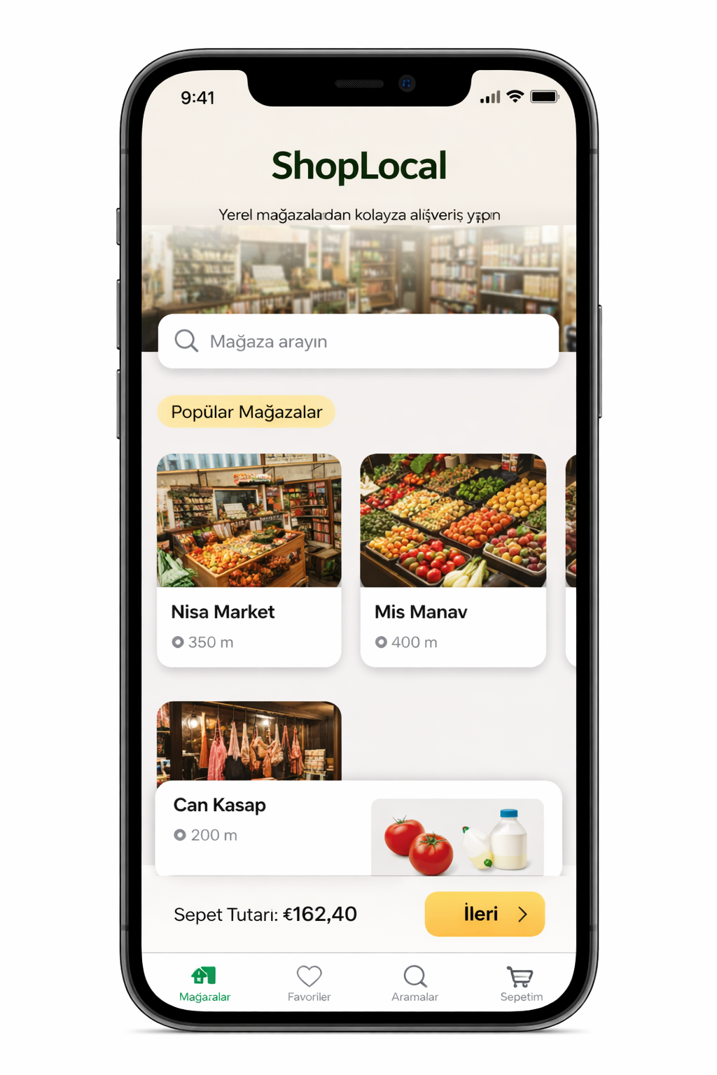 ShopLocal - E-Ticaret uygulaması