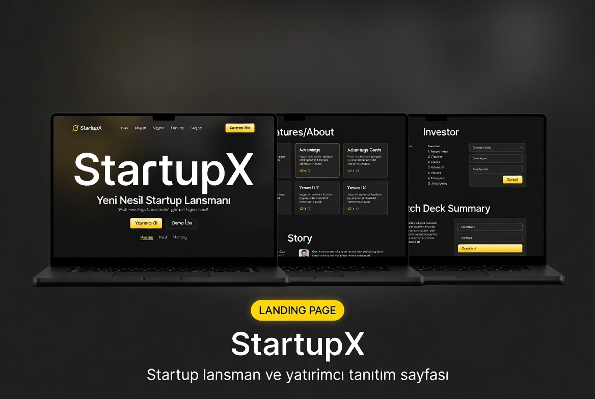 StartupX - Startup lansman sayfası